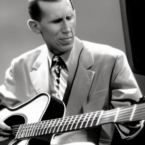 Impression of Chet Atkins playing guitar